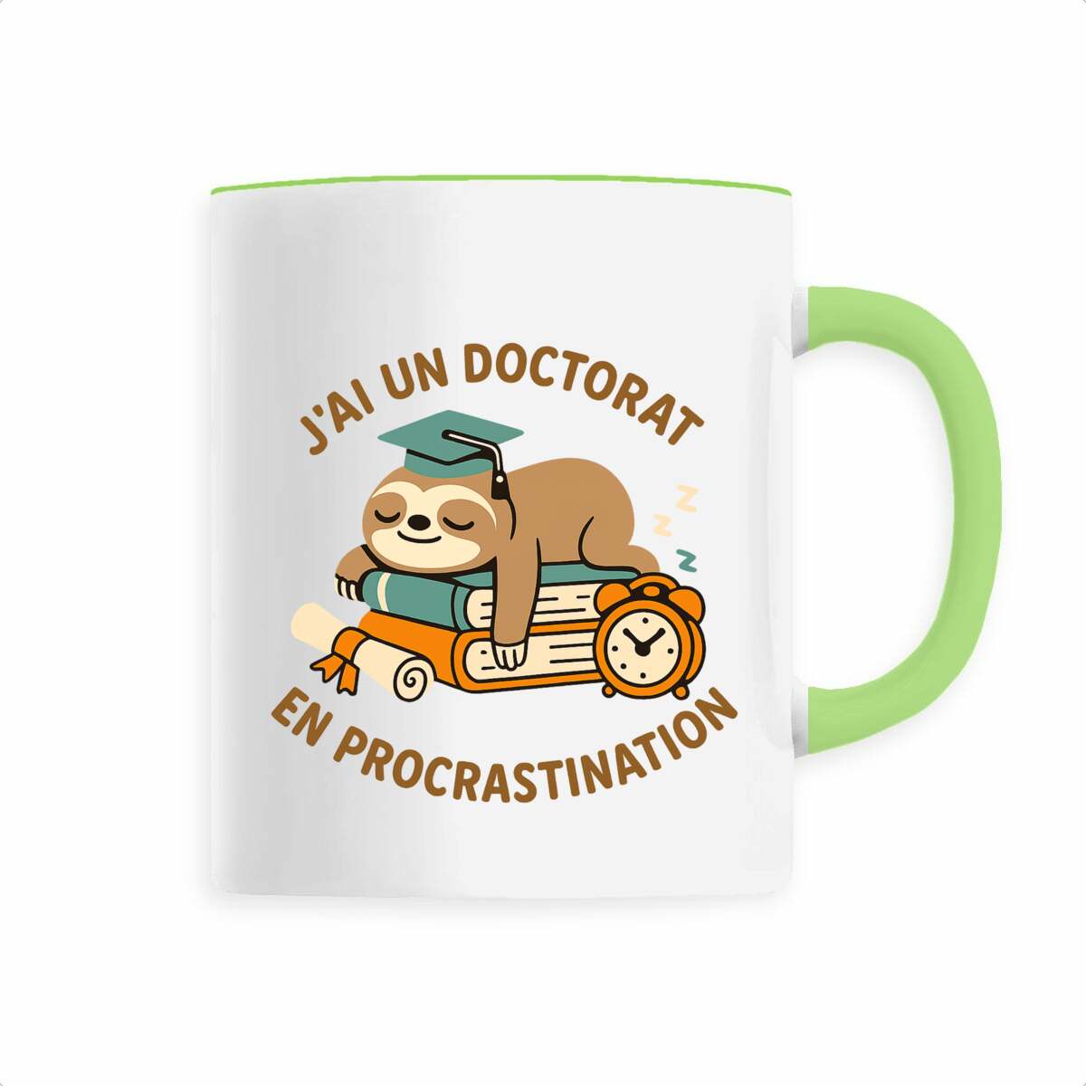 Mug céramique : Doctorat en procrastination - face_0