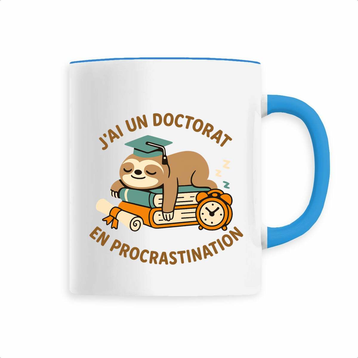 Mug céramique : Doctorat en procrastination - face_1