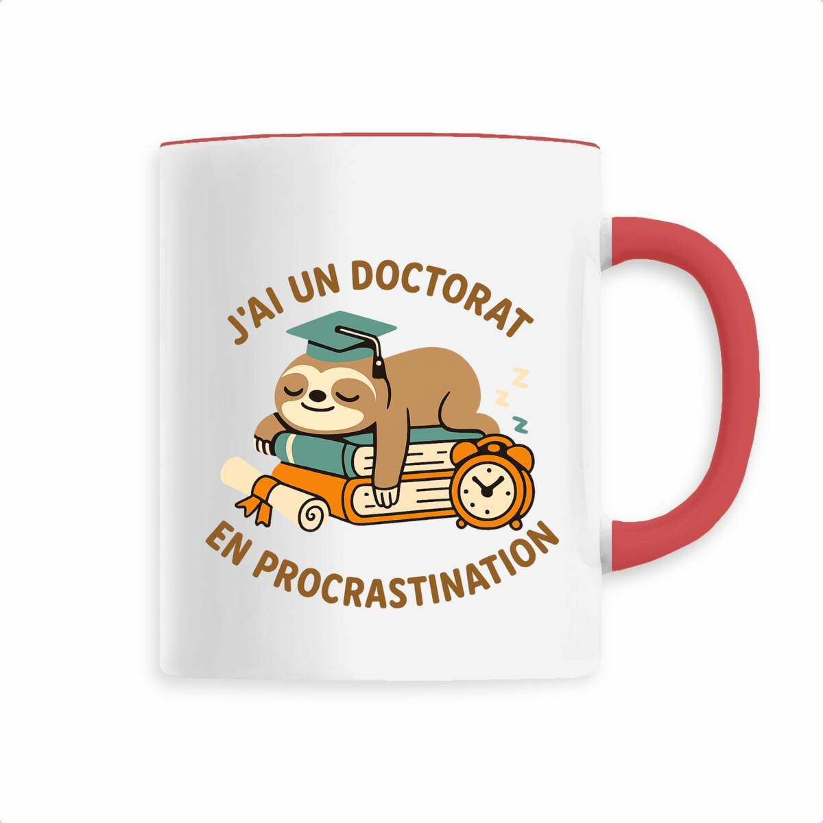 Mug céramique : Doctorat en procrastination - face_2
