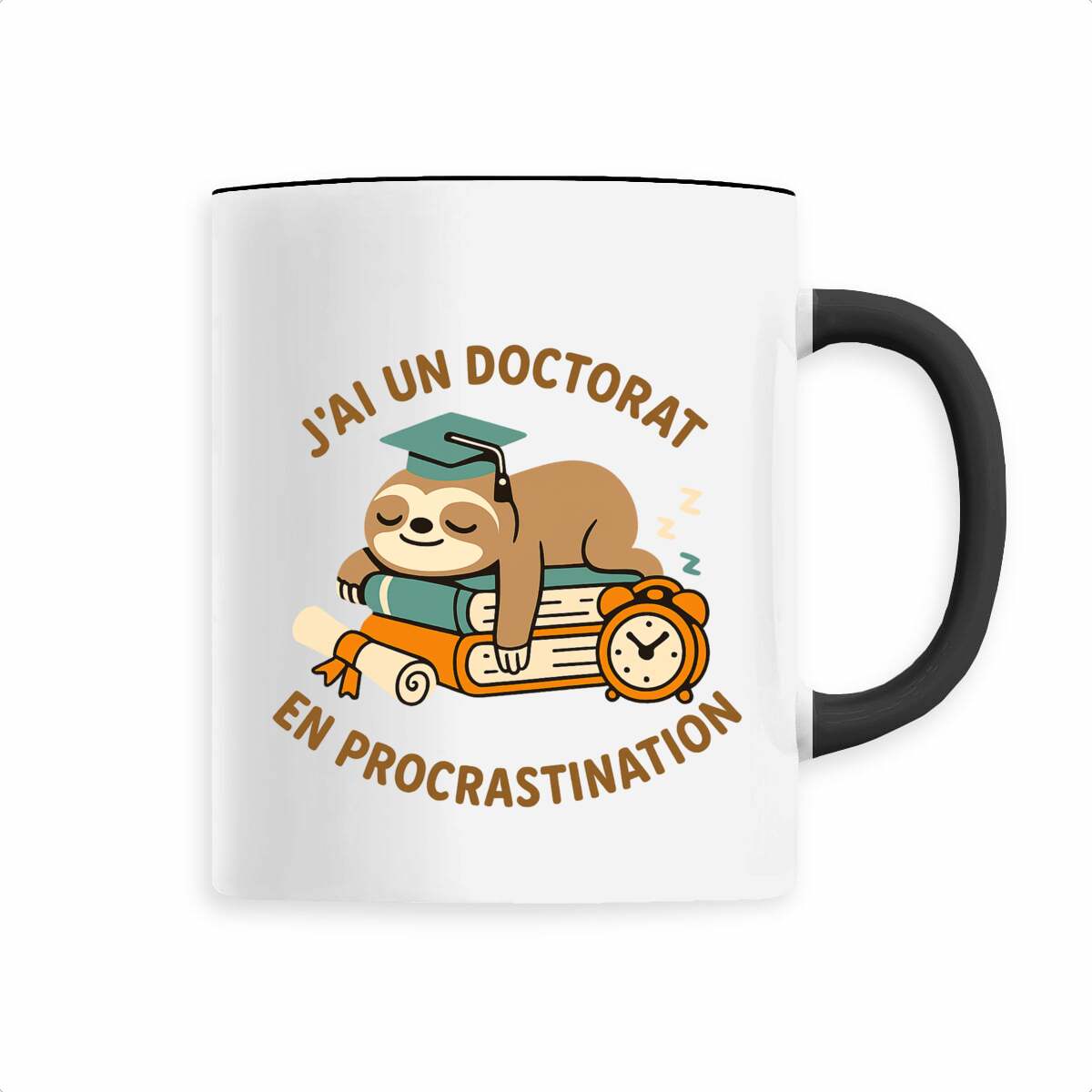 Mug céramique : Doctorat en procrastination - face_4
