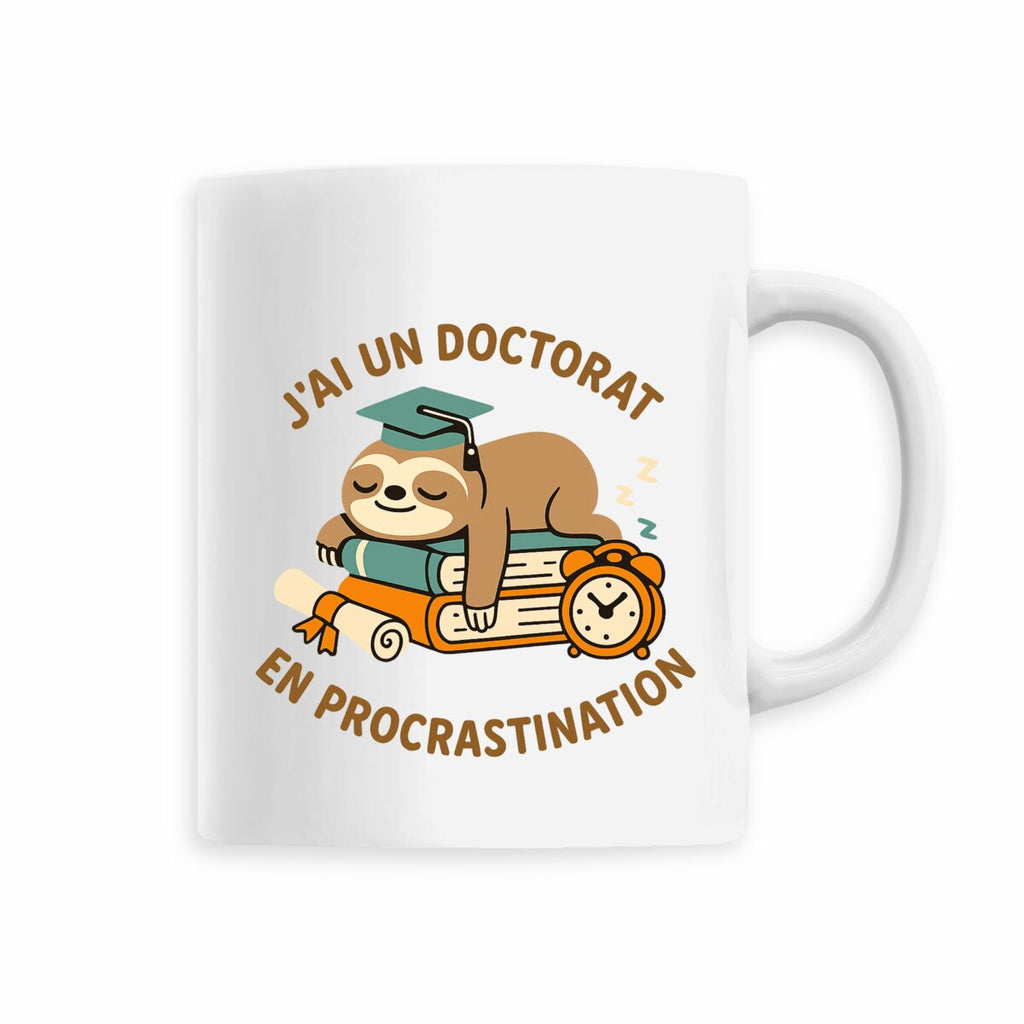 Mug céramique : Doctorat en procrastination - face_5