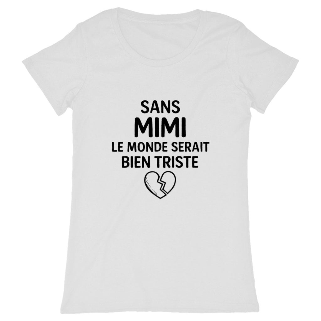 T-Shirt Femme Sans Mimi - face_blanc