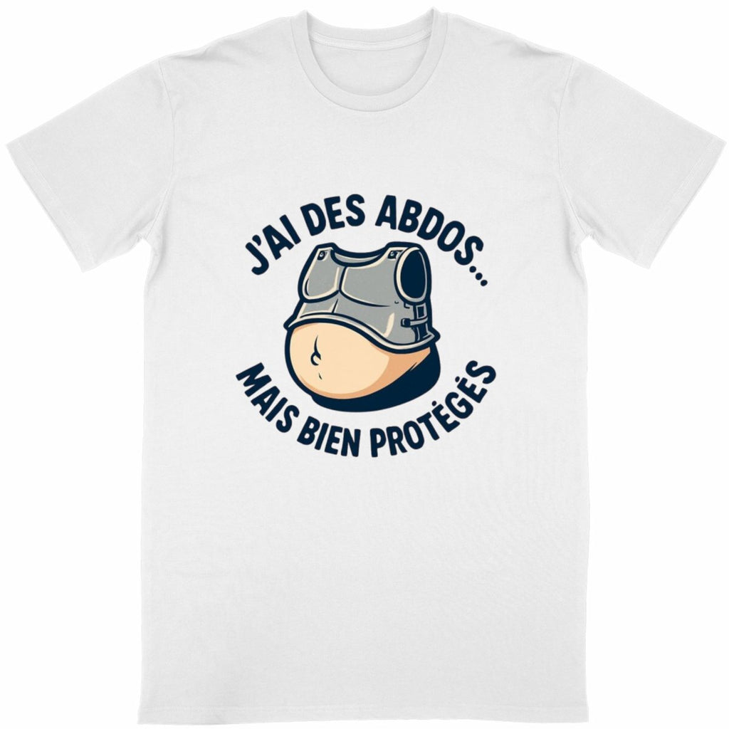 T-Shirt Abdos Protégés - face_blanc