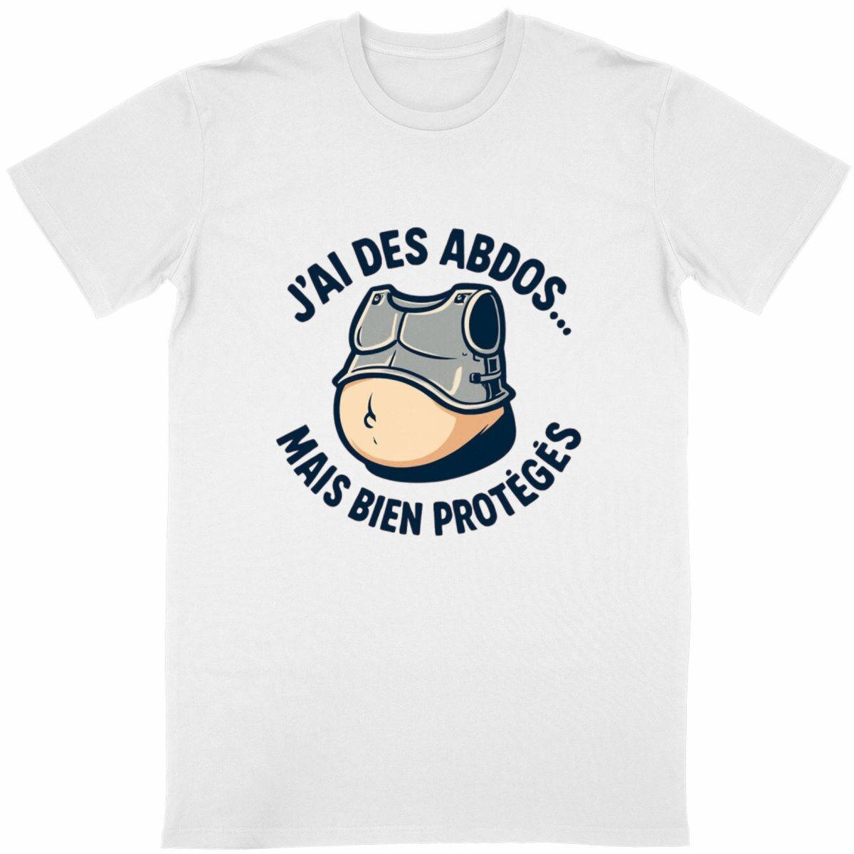 T-Shirt Abdos Protégés - face_blanc