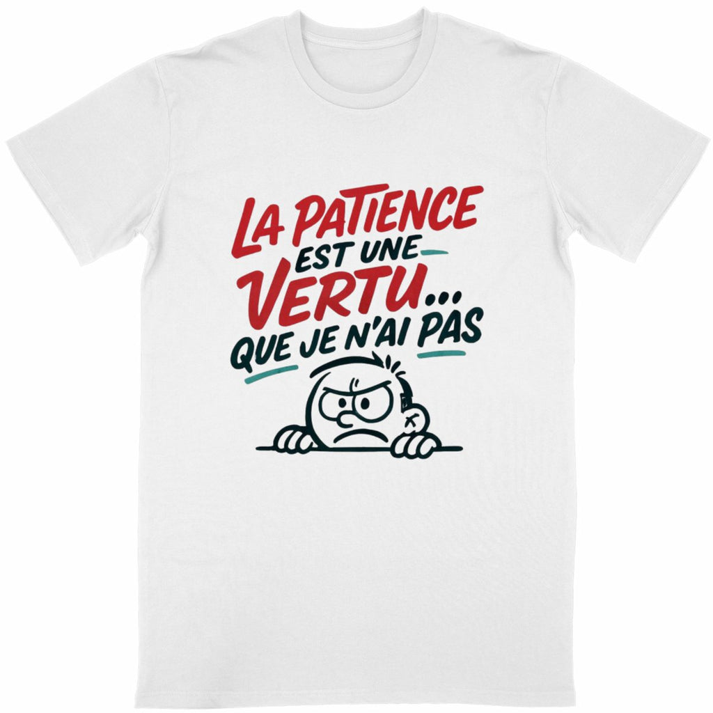 T-Shirt Patience - face_blanc