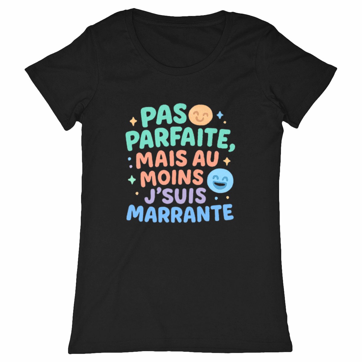 T-shirt Femme Marrante - face_noir