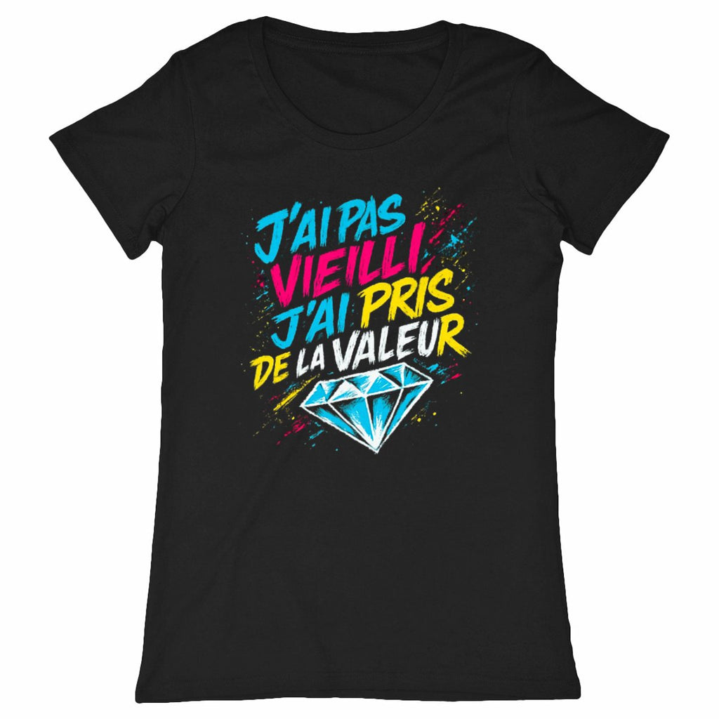 T-shirt Femme Valeur - face_noir